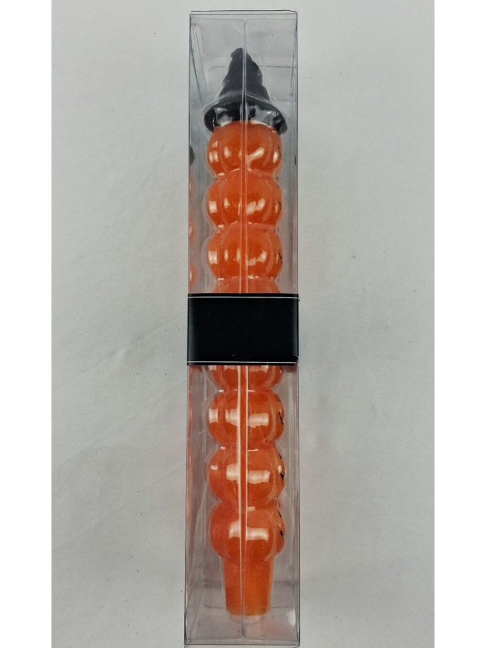 Broomstick Blvd Halloween Stacked Pumpkins Taper Candles 9.75" Hocus Pocus - Picture 4 of 8